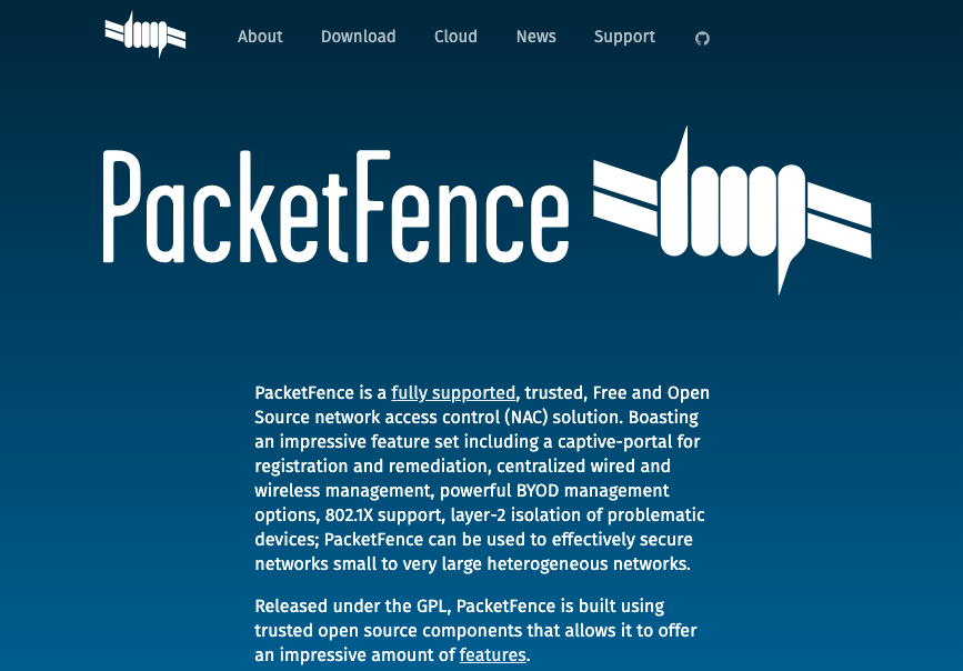 開源網路存取控制系統：PacketFence