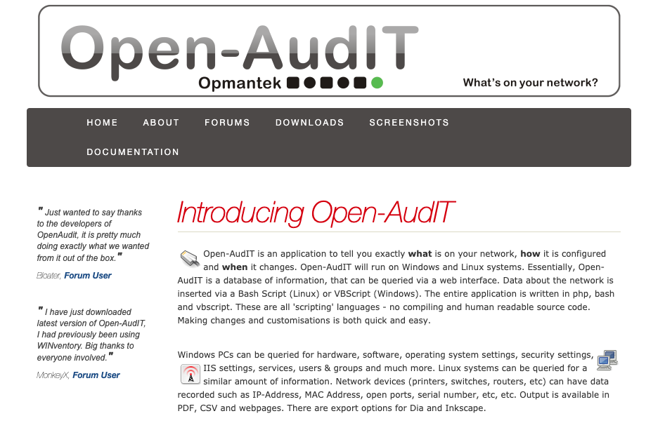 開源 IT 資產管理系統：Open-AudIT