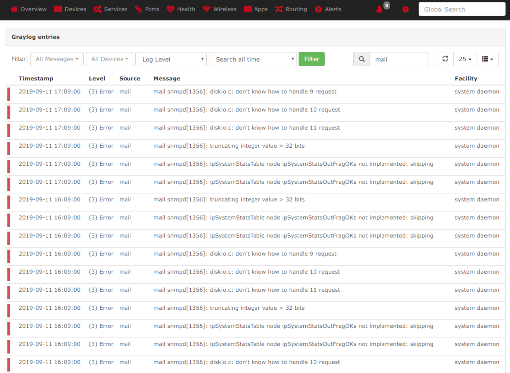 整合查看 Graylog