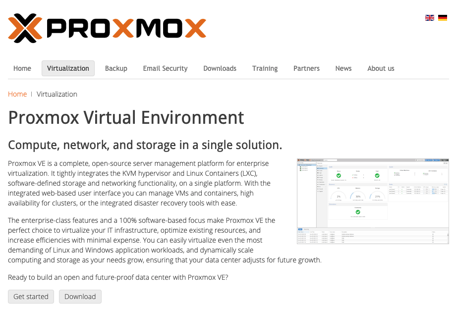 Proxmox VE 準備與安裝