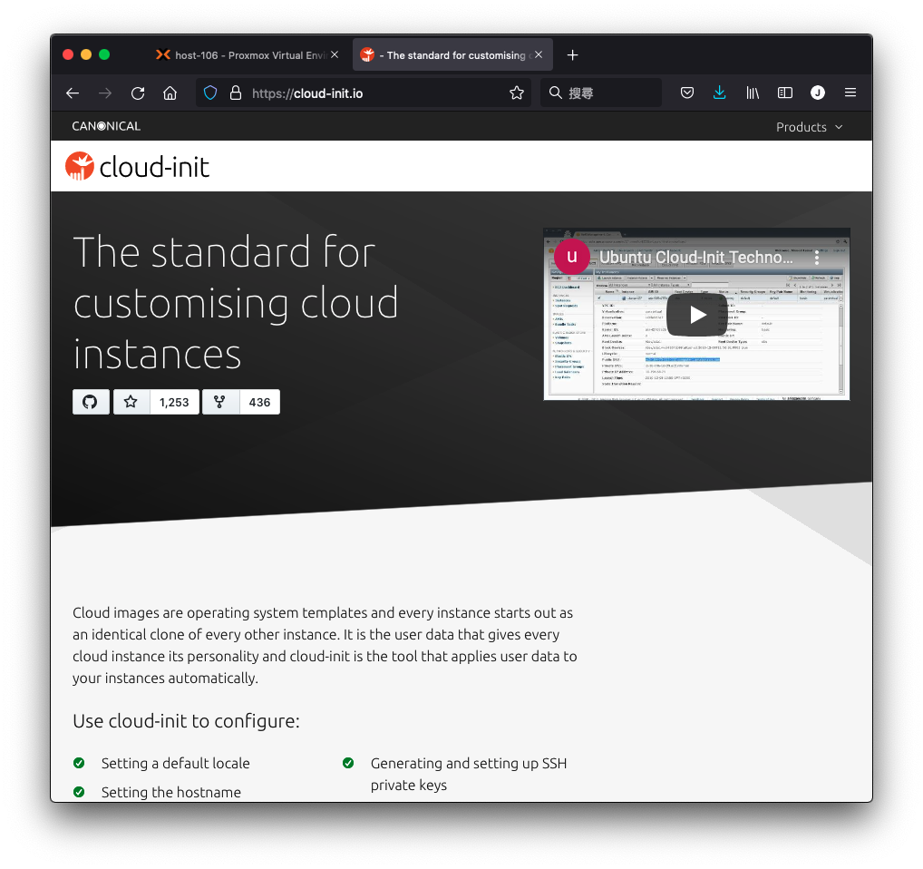 Proxmox VE 虛擬機 Cloud-Init 應用