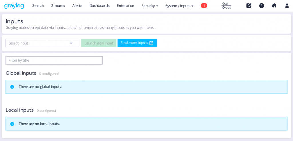 Graylog 記錄輸入器