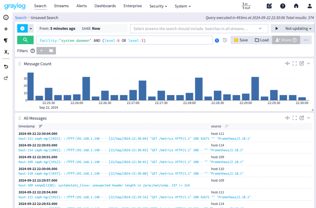 Graylog 搜尋 (三)