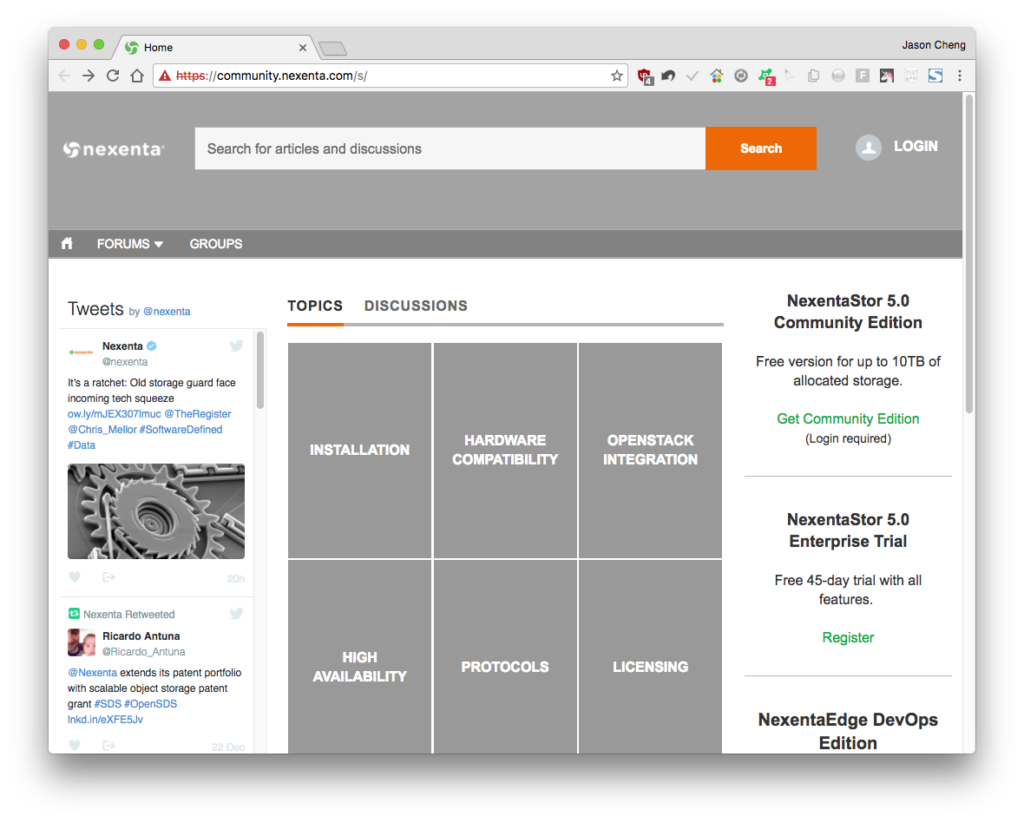 「Nexenta Community」