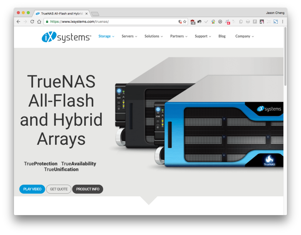 商業版本的「TrueNAS」