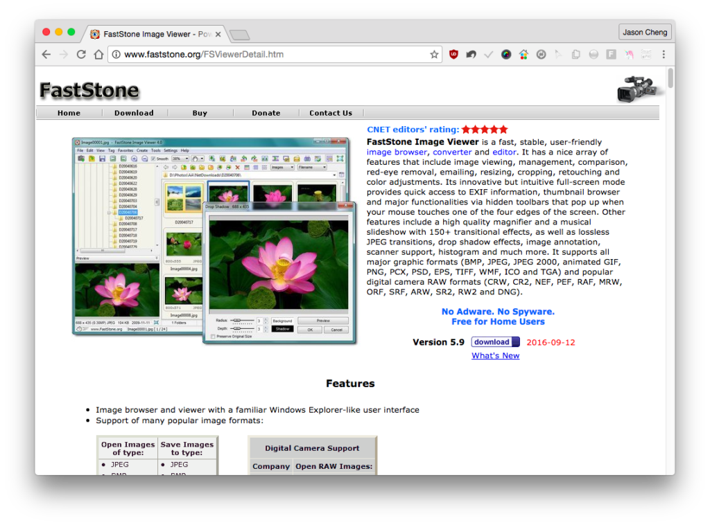 「FastStone Image Viewer」