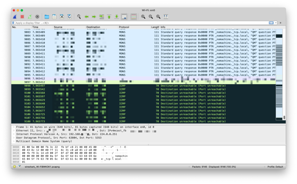 Wireshark 封包分析結果