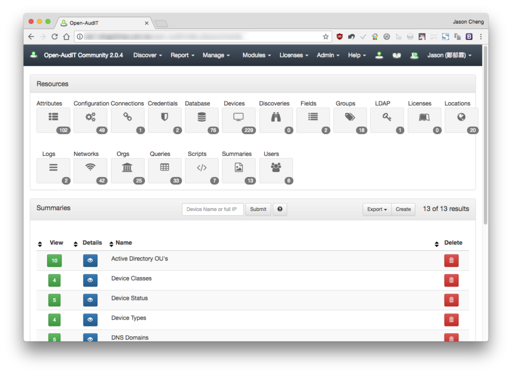 開源IT資產管理系統 - Open-AudIT 2.0.x 全新改版