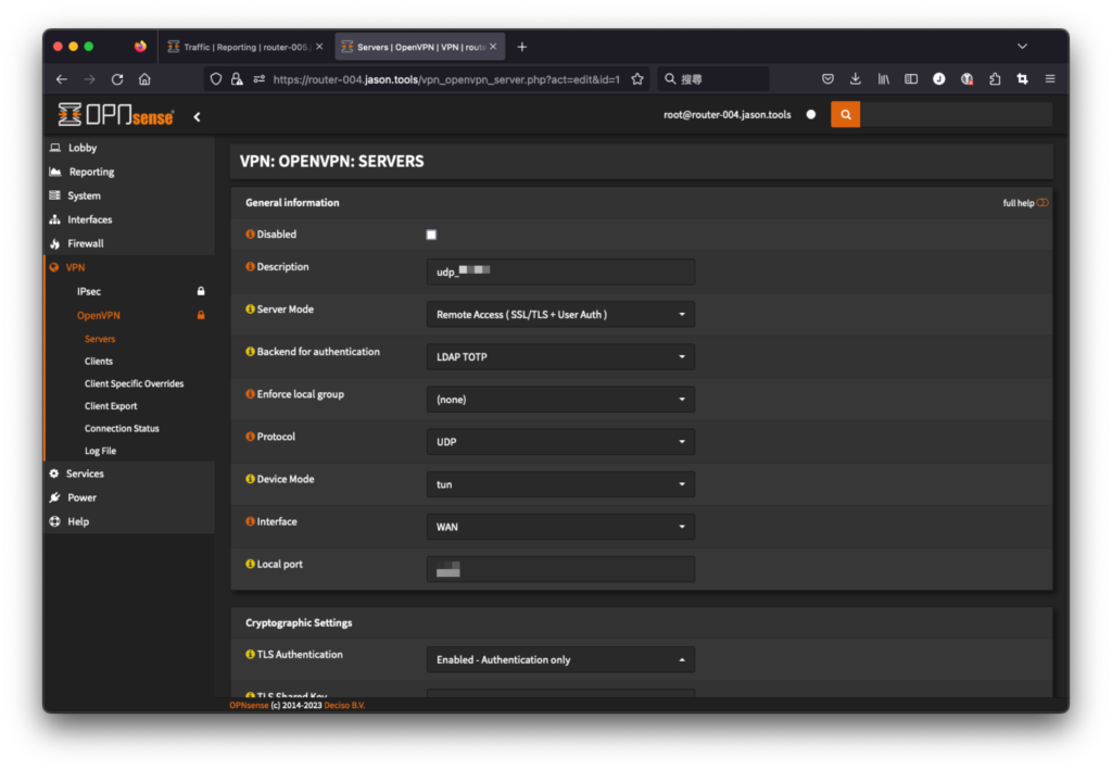 OpenVPN 建立安全加密連線通道，並搭配 AD/LDAP 與 TOTP 認證