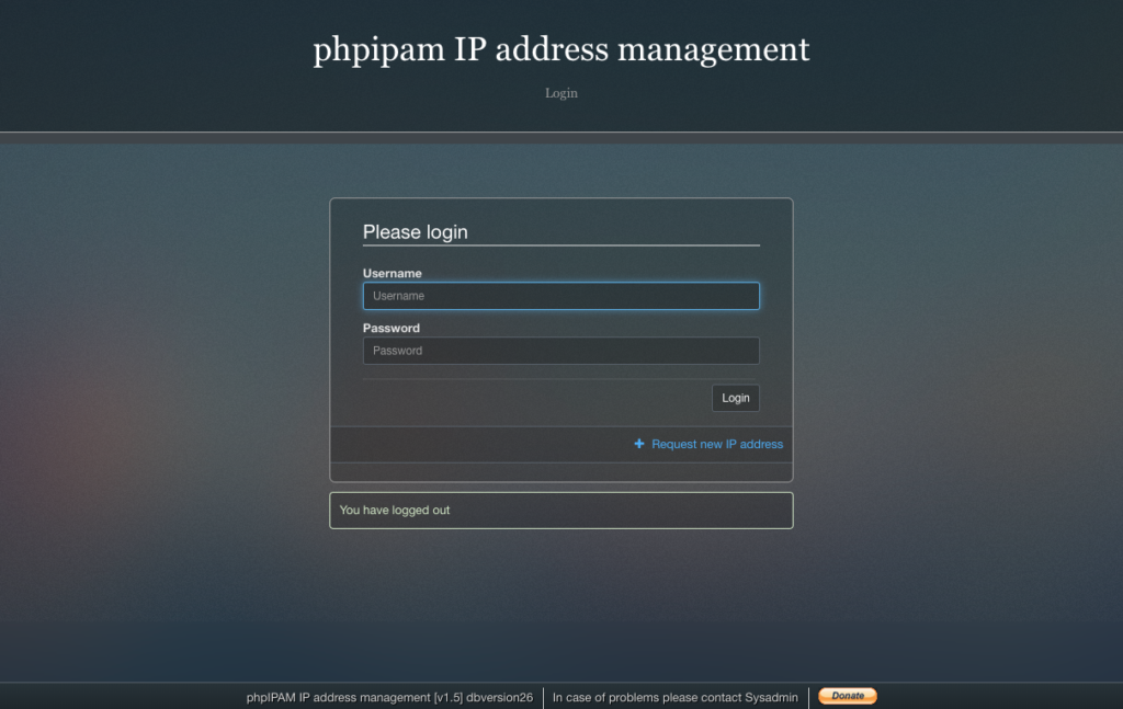 phpIPAM 安裝流程與使用心得
