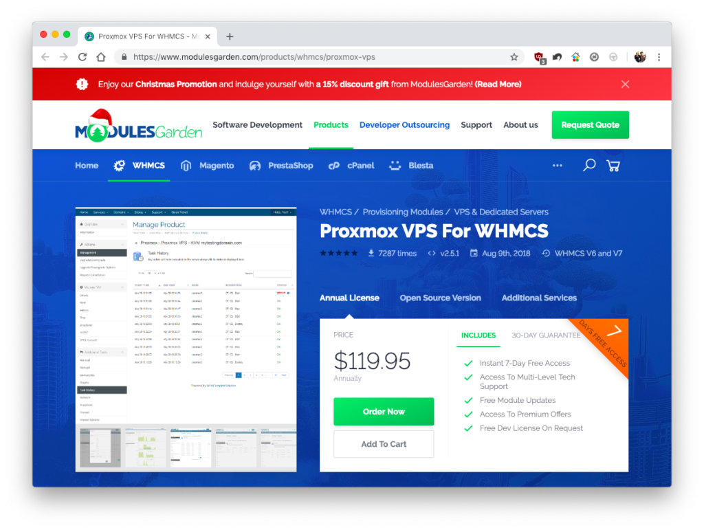 Proxmox VPS For WHMCS